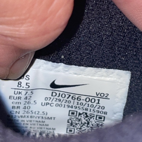 Nike Metcon 6 PRM Metallic Silver Shoe Sz 8.5 - Picture 10 of 10